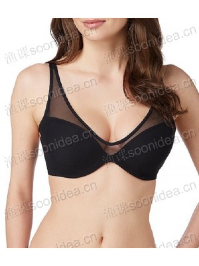 Hidden Glamour Full-Fit Lace-Trimmed Contour Underwire Bra